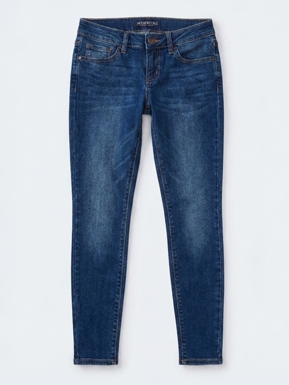 NWT Aeropostale Low-Rise Dark Skinny Jeggings Dark Blue Wash Y2K Denim W 00R